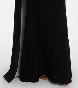 Roland Mouret Asymmetric caped cady gown