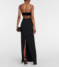Roland Mouret Asymmetrical wool and silk maxi skirt