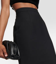Roland Mouret Asymmetrical wool and silk maxi skirt