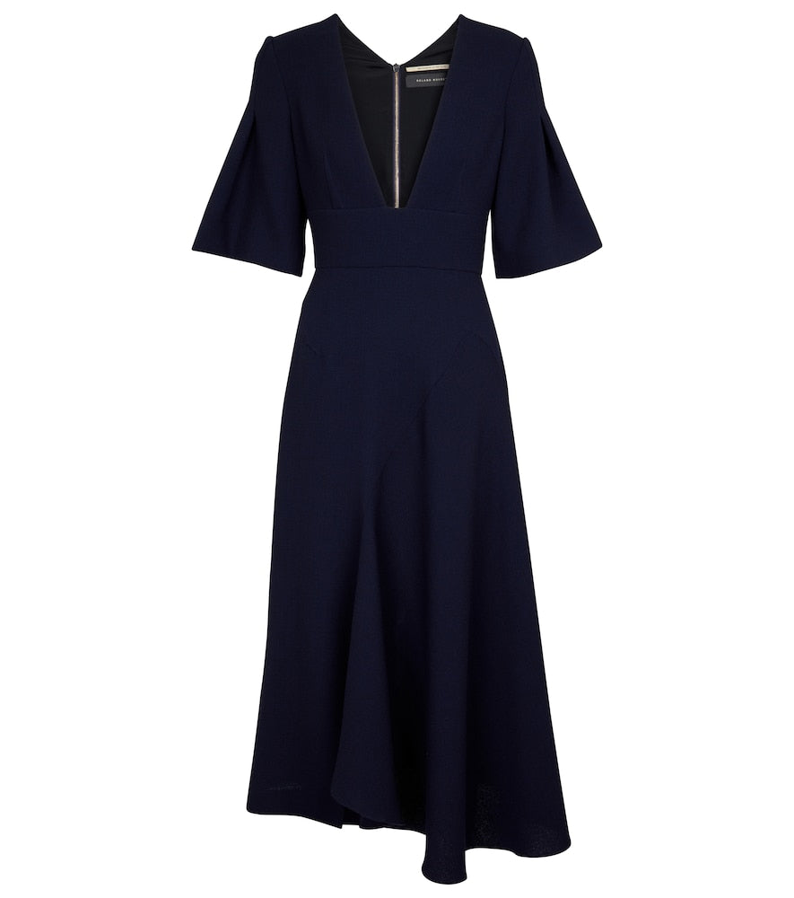 Roland Mouret Botez wool  midi dress. Roland Mouret Botez 羊毛中长连衣裙