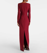Roland Mouret Floral-appliqu√É¬© cr√É¬™pe gown