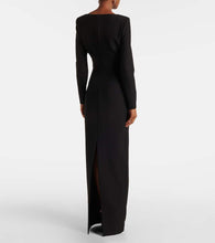 Roland Mouret Floral-appliqu√É¬© cr√É¬™pe gown