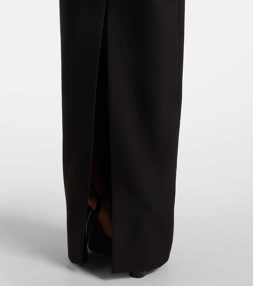 Roland Mouret Floral-appliqu√É¬© cr√É¬™pe gown