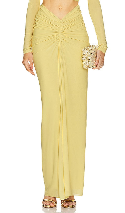 Ronny Kobo Chase Skirt in Yellow - Jupe Ronny Kobo Chase en jaune - Ronny Kobo Chase 黄色裙子 - Ronny Kobo Chase Rock in Gelb - Ronny Kobo 체이스 스커트 - Gonna Ronny Kobo Chase in giallo