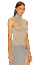 Ronny Kobo Gadot Knit Top in Metallic Gold