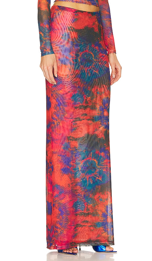 Ronny Kobo Madrid Skirt in Orange