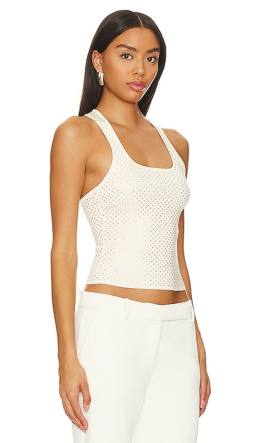 Ronny Kobo Mikita Knit Top in White
