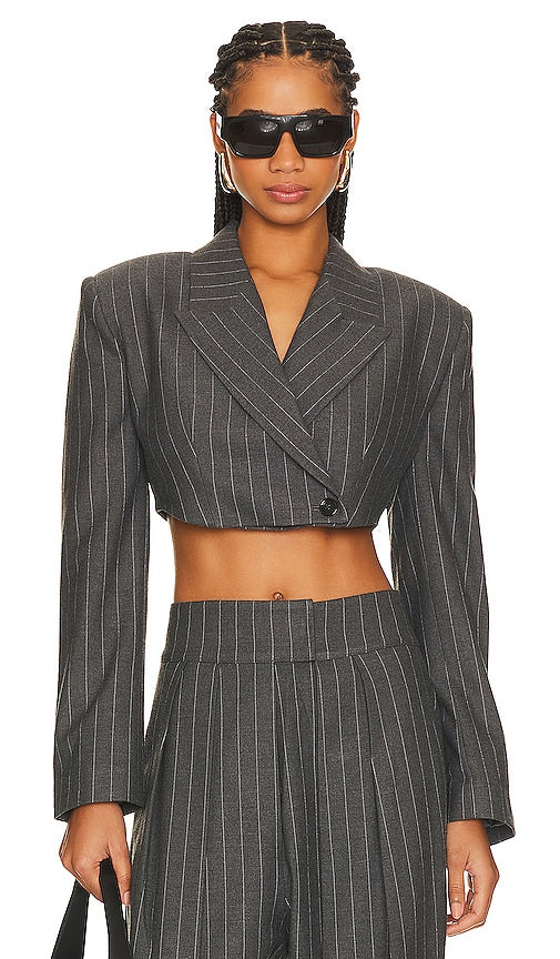 Ronny Kobo Orlo Blazer in Charcoal - Blazer Ronny Kobo Orlo en charbon de bois - Ronny Kobo Orlo 木炭西装外套 - Ronny Kobo Orlo Blazer in Anthrazit - Ronny Kobo Orlo 블레이저 차콜 색상 - Blazer Ronny Kobo Orlo color antracite