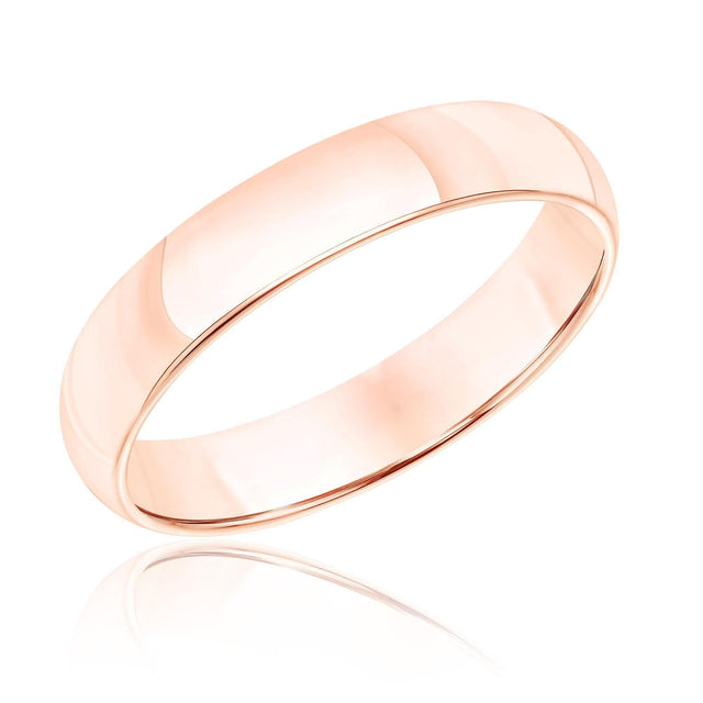 Rose Gold 4mm Wedding Band