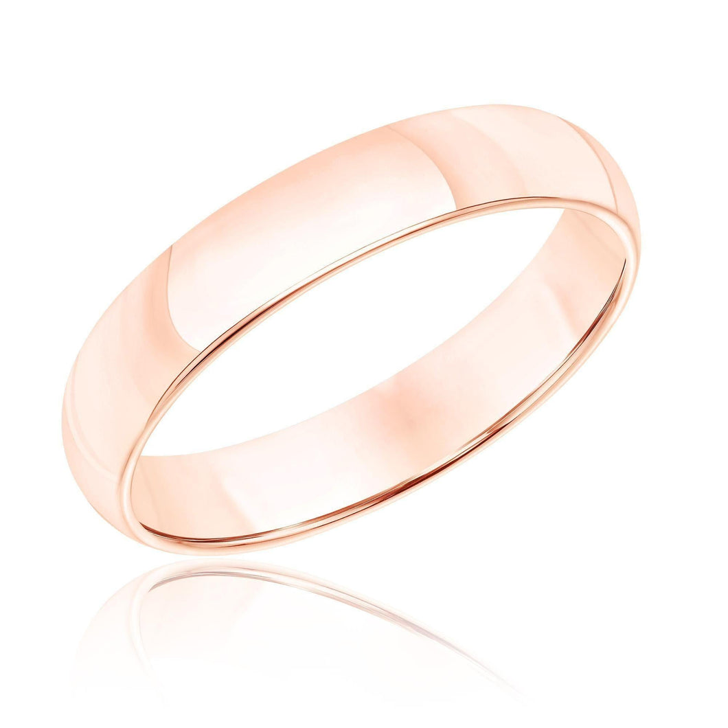 Rose Gold 4mm Wedding Band