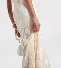 Rotate Bridal Alberty floral-appliqu√É¬© mesh gown