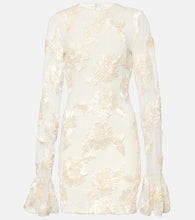 Rotate Bridal Rosita floral-appliqu√É¬© mesh minidress. Rotate Bridal Rosita 花卉贴花网纱迷你连衣裙