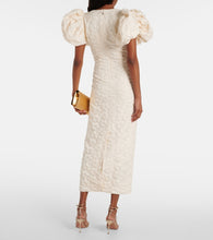 Rotate Bridal floral jacquard midi dress