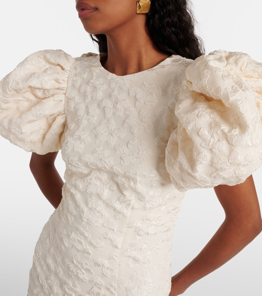 Rotate Bridal floral jacquard midi dress