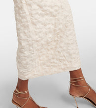 Rotate Bridal floral jacquard midi dress