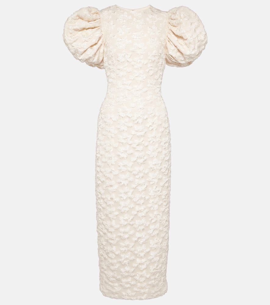 Rotate Bridal floral jacquard midi dress. Rotate Bridal 花卉提花中长连衣裙