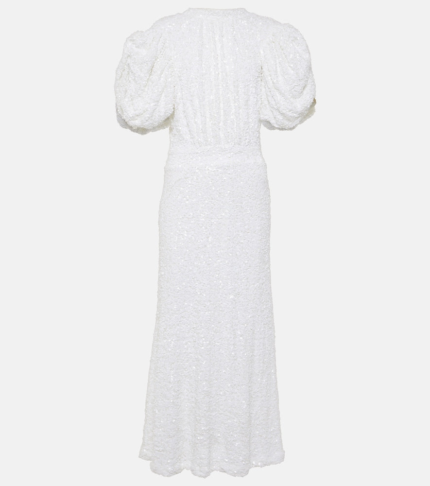 Rotate Bridal sequined puff-sleeve gown. Rotate Bridal亮片泡泡袖礼服