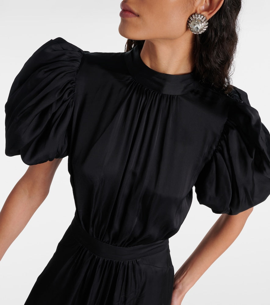 Rotate Dawnana embellished puff-sleeve gown