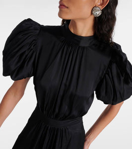 Rotate Dawnana embellished puff-sleeve gown