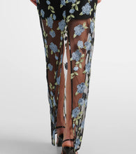 Rotate Floral mesh tube dress