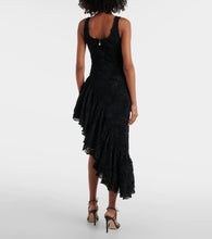 Rotate Floral ruffled midi dress