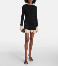 Rotate Ruffled ruched minidress