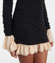 Rotate Ruffled ruched minidress