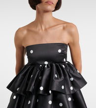 Rotate Ruffled satin minidress