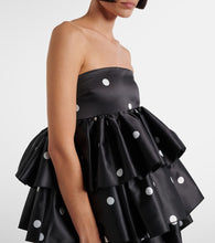 Rotate Ruffled satin minidress