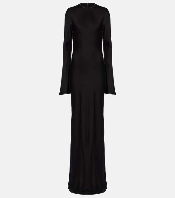 Rotate Satin maxi dress
