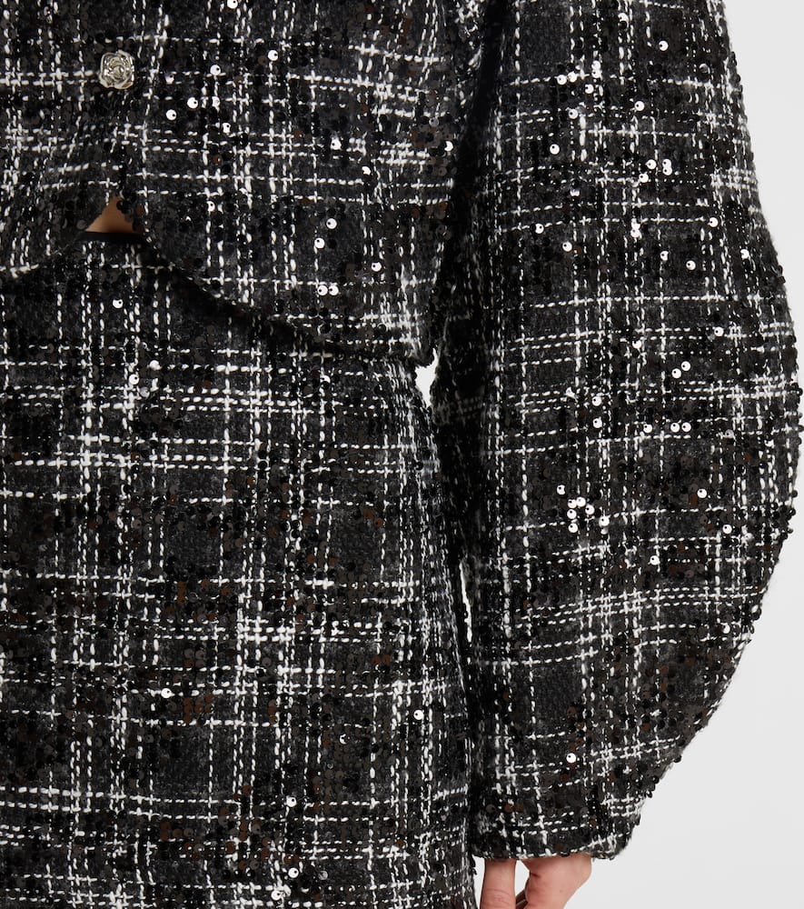 Rotate Sequined boucl√É¬© jacket