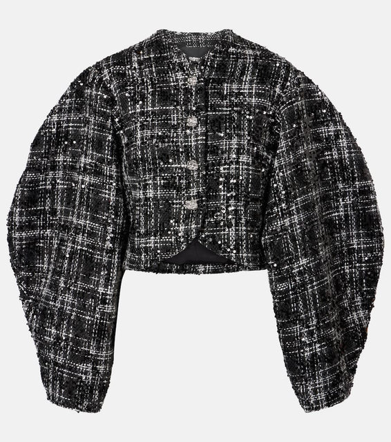 Rotate Sequined boucl√É¬© jacket