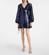 Rotate Sequined minidress