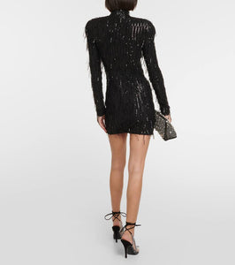Rotate Sequined minidress