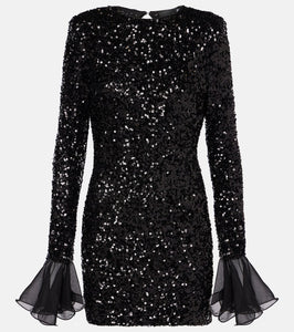 Rotate Sequined minidress