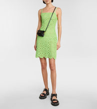 Rotate Silke cotton-blend crochet minidress