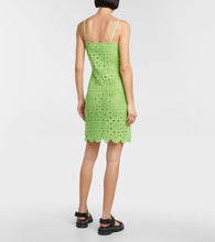 Rotate Silke cotton-blend crochet minidress
