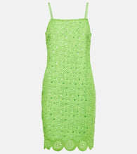 Rotate Silke cotton-blend crochet minidress. Rotate Silke 棉混纺钩针迷你连衣裙