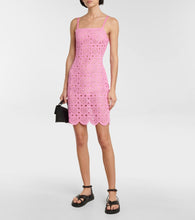 Rotate Silke crochet slip dress