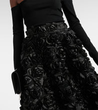 Rotate Sun floral-appliqu√É¬© high-rise maxi skirt