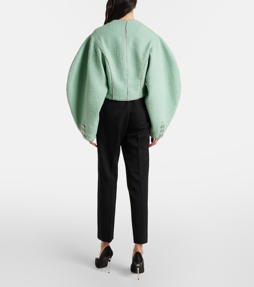 Rotate Wool-blend boucl√É¬© jacket