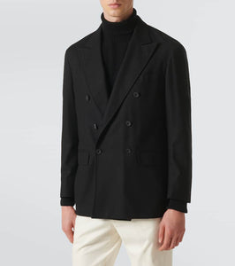 Rubinacci Double-breasted wool blazer