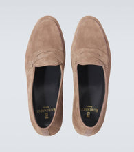 Rubinacci Suede penny loafers