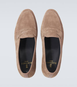 Rubinacci Suede penny loafers