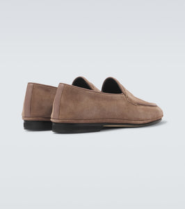 Rubinacci Suede penny loafers