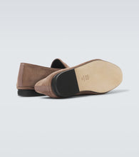 Rubinacci Suede penny loafers