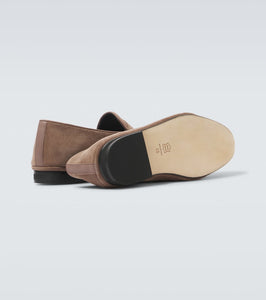 Rubinacci Suede penny loafers