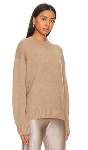 Rue Sophie Easy Crew Sweater in Beige