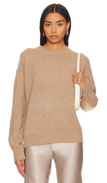 Rue Sophie Easy Crew Sweater in Beige - Pull ras du cou Easy Rue Sophie en beige - Rue Sophie 米色 Easy 圆领毛衣 - Rue Sophie Easy Crew Pullover in Beige - Rue Sophie 이지 크루 스웨터베이지 색상 - Maglione Rue Sophie Easy Crew in beige