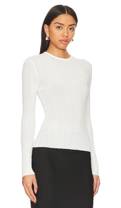 Rue Sophie Harley Sheer Sweater in White